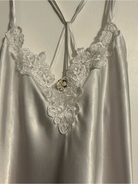 Vintage California Miss White Lingerie Trousseau Nightgown Bride Medium Sexy
